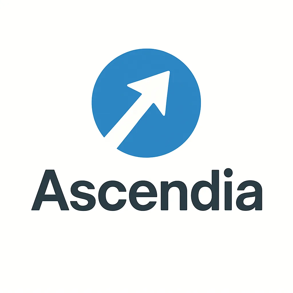 Logo Bimbel Ascendia, platform belajar UPKP, CPNS, dan PKN STAN